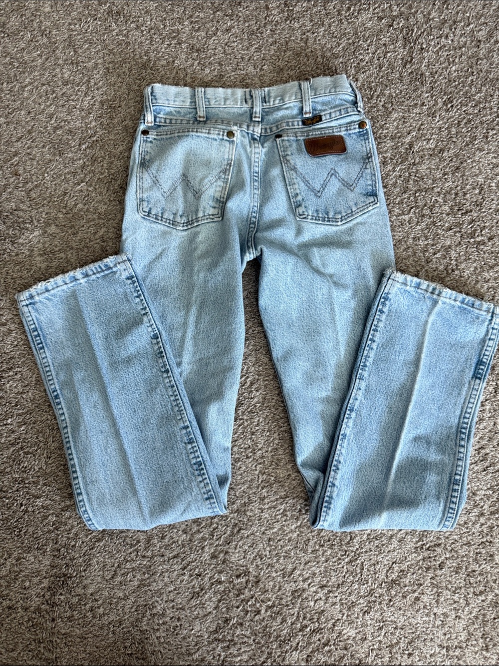 Wrangler Light Blue Straight Leg Women's Jeans